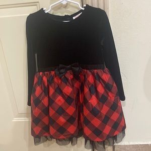 Black and red girls dress